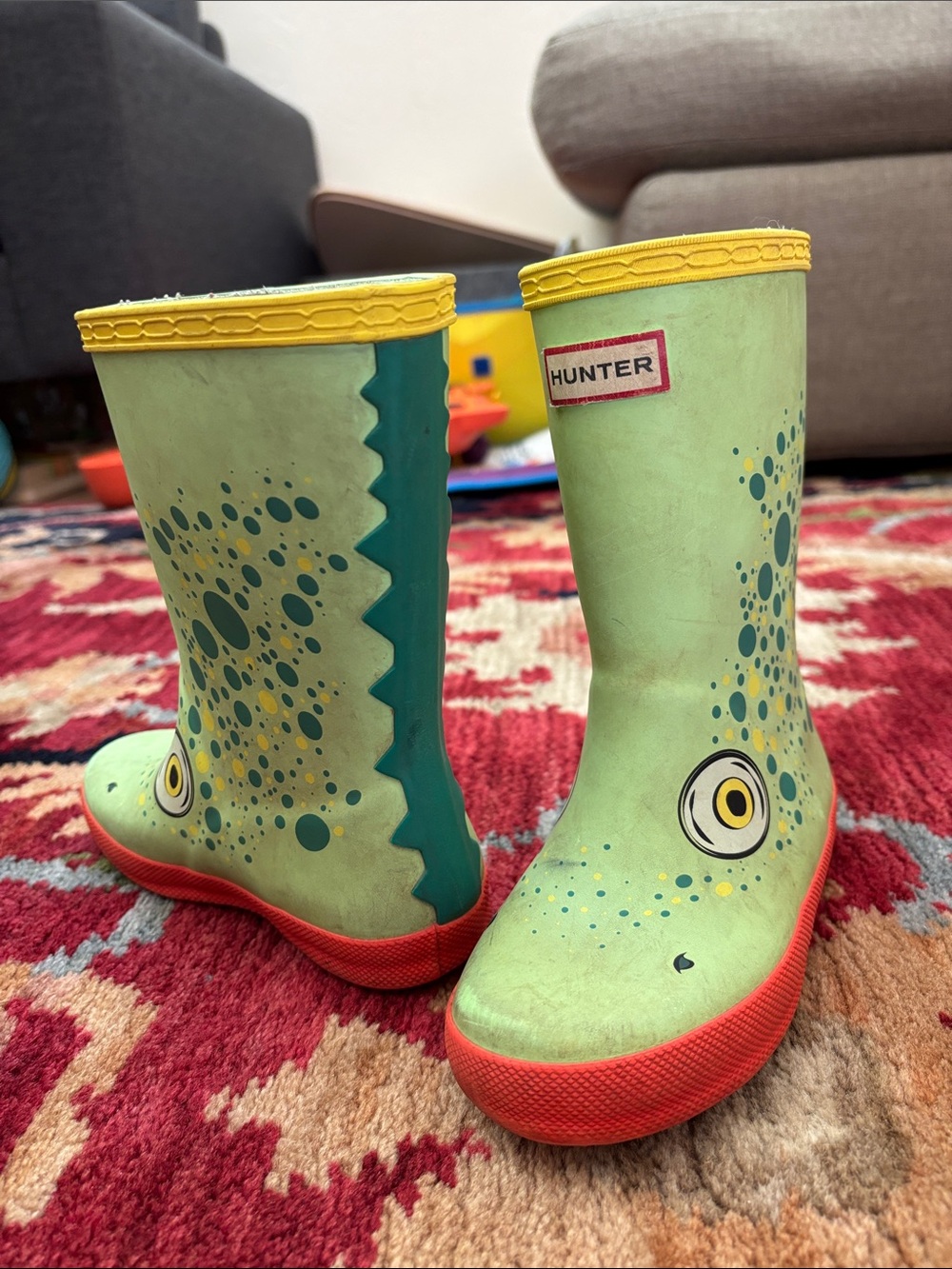 Hunter dinosaur rain boots